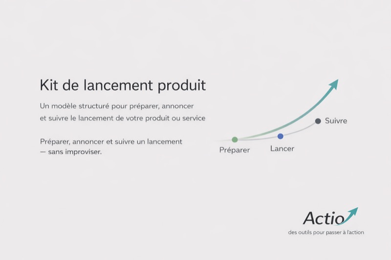Couverture — Kit de lancement produit : la séquence complète de J-14 à J+7